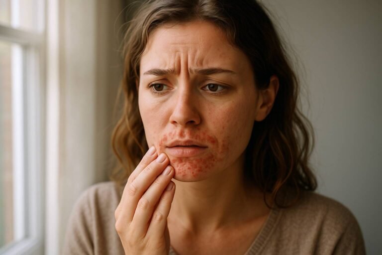 Lär dig om kopplingen mellan stress och perioral dermatit, hur hjärn-hud-axeln fungerar samt effektiva behandlingar och egenvårdstips för detta hudtillstånd.