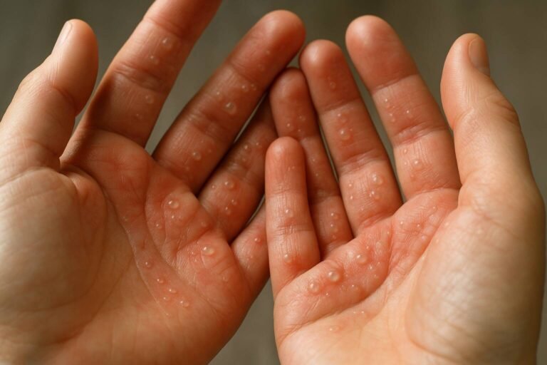 Upptäck varför stressrelaterade blåsor uppstår på händerna, effektiva behandlingsmetoder och hur du förebygger dem med rätt egenvård och stresshantering.