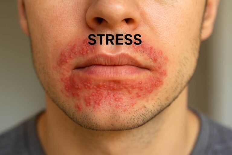 Upptäck kopplingen mellan stress och utslag runt munnen. Effektiva behandlingar, medicinska fakta och förebyggande åtgärder för perioral dermatit.